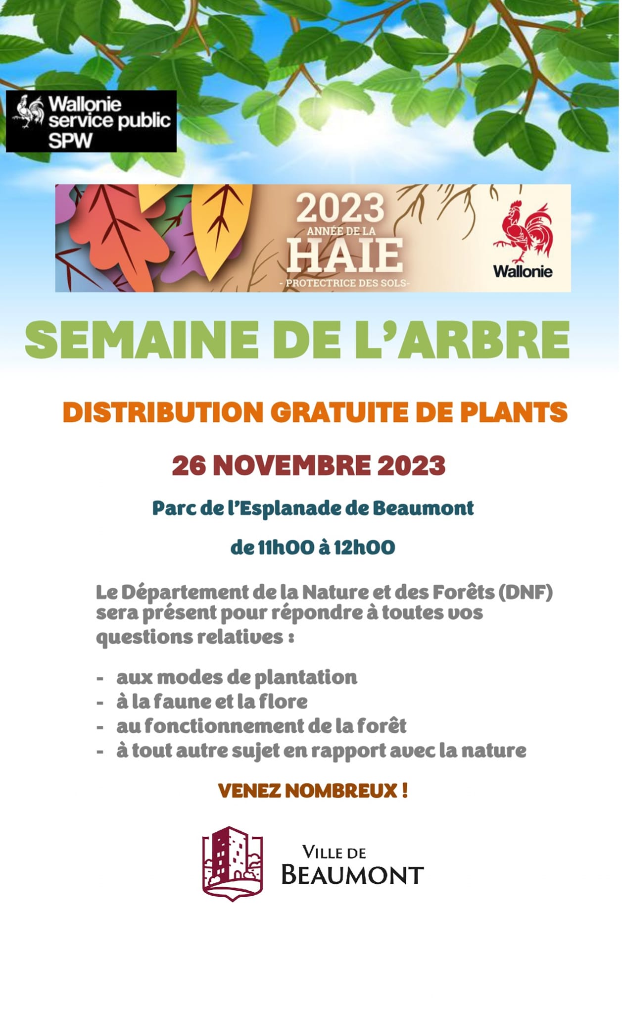 Beaumont journée de l'arbre 2023