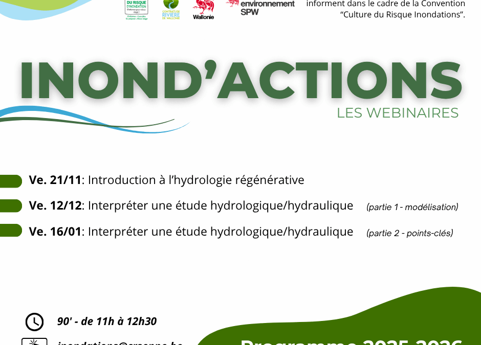 Inond’actions : Interpréter une étude hydrologique/hydraulique – partie 2 : Interprétation des résultats (webinaire)