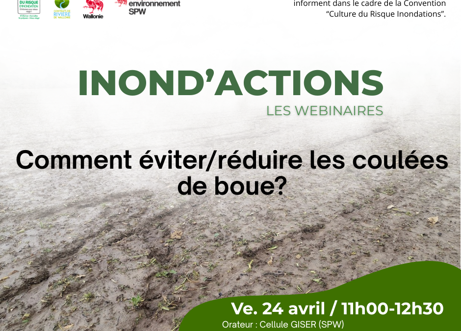 Inond&rsquo;actions : Comment éviter ou réduire les coulées de boue ? (webinaire)